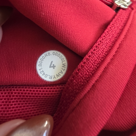 Lululemon Athletica Low Rise Red Athletic Shorts 2.5" - Picture 3 of 3